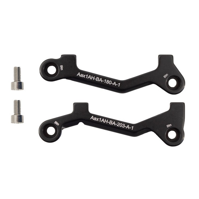 180 mm a 203 mm con adaptador de freno de tornillo para tornillos