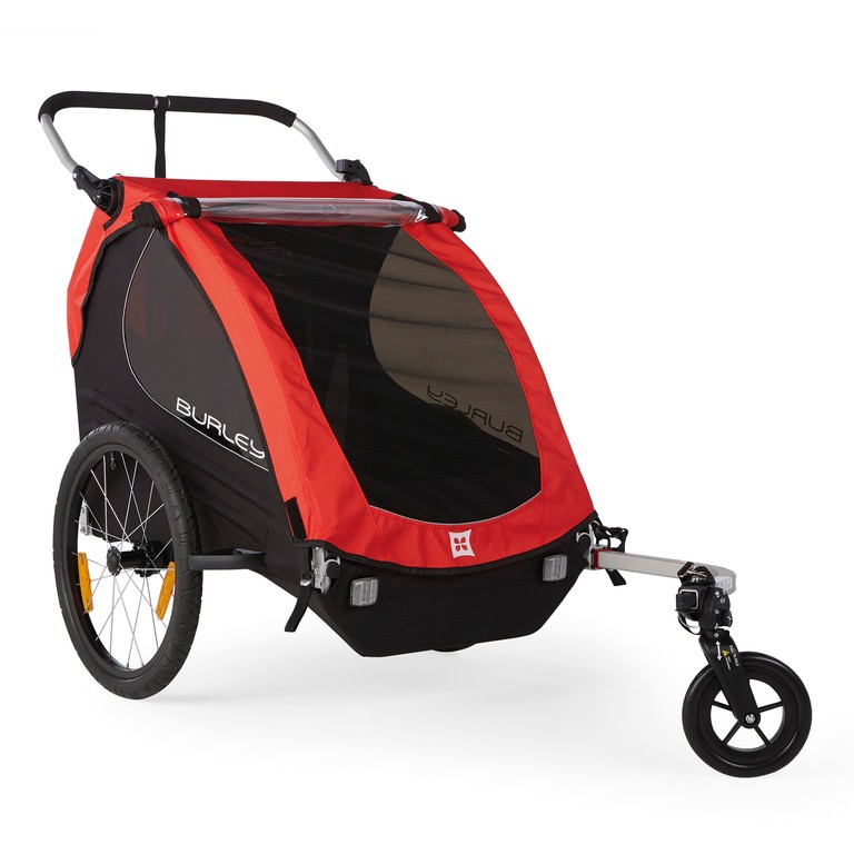 Kids Bicycle Trailer Honey Bee 2 Seats 47.5L Red