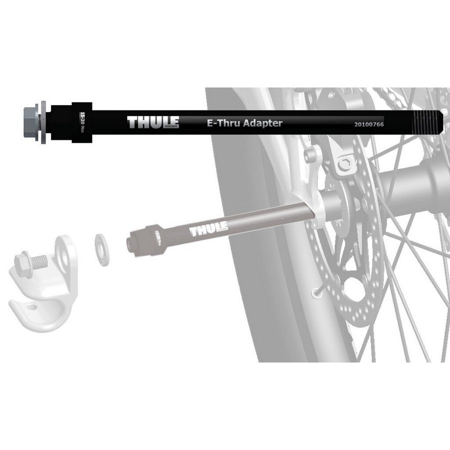 Thule Adapter 20110734 für Shimano M12x1,5 Achsadapter für Anhängerkupplung