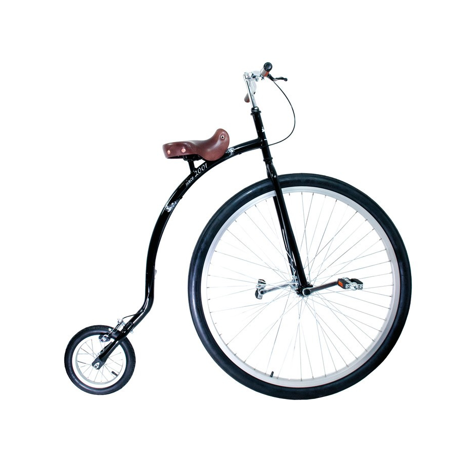 bicicleta penny farthing caballeros 36'' espalda