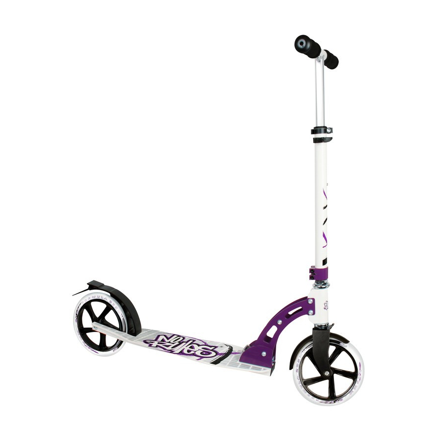 Alloy city scooter 8'' black/purple