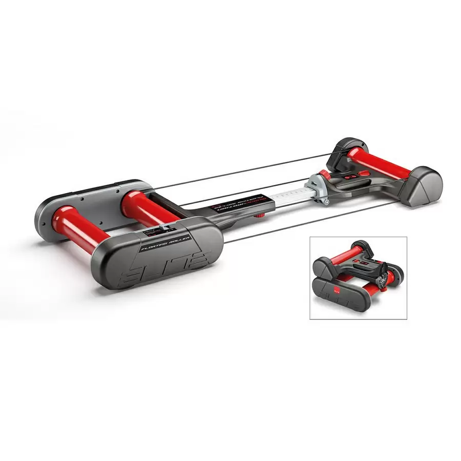 home trainer floating rollers quick-motion black / red - image