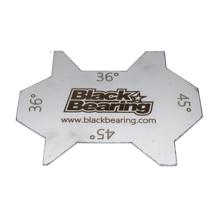 Tool for measuring the angle of the headset bearings