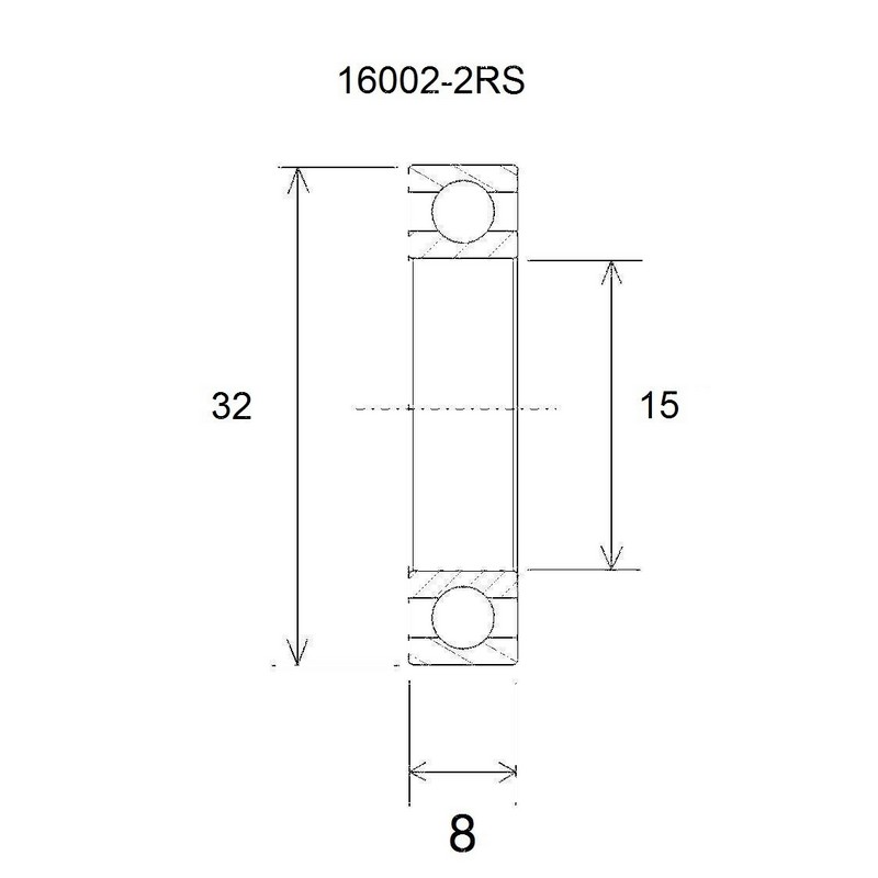 Bearing b3 15x32x8mm