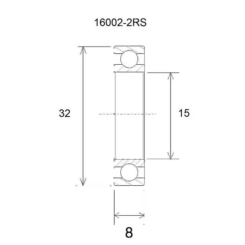 Bearing b3 15x32x8mm - image