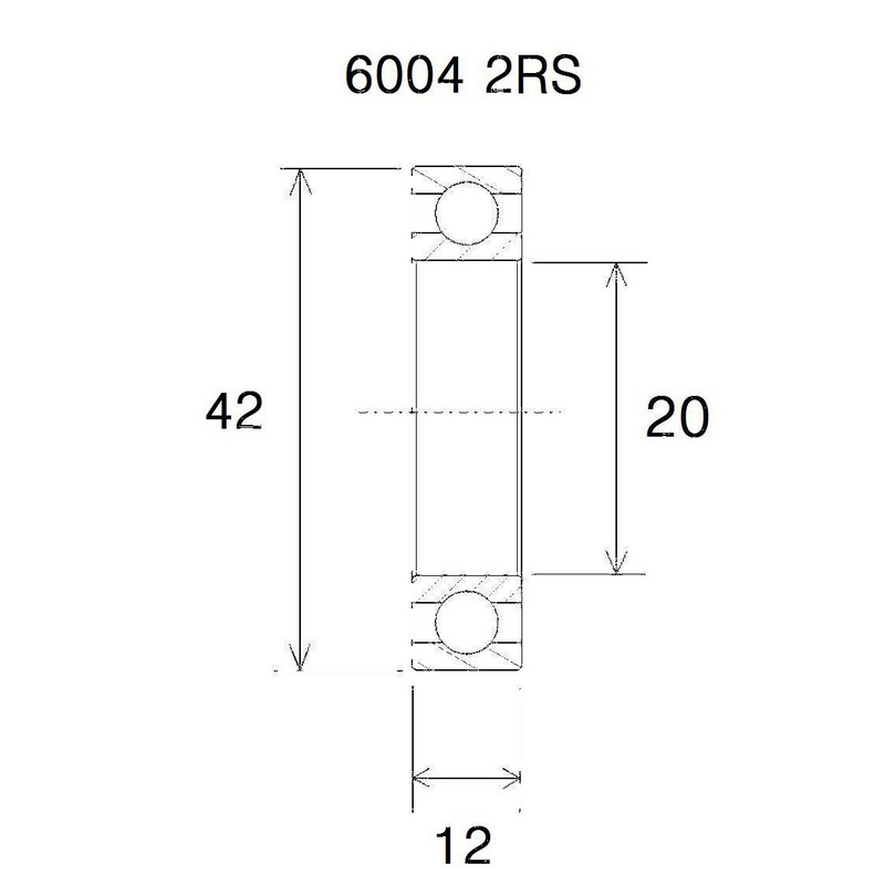 Cuscinetto b3 20x42x12mm