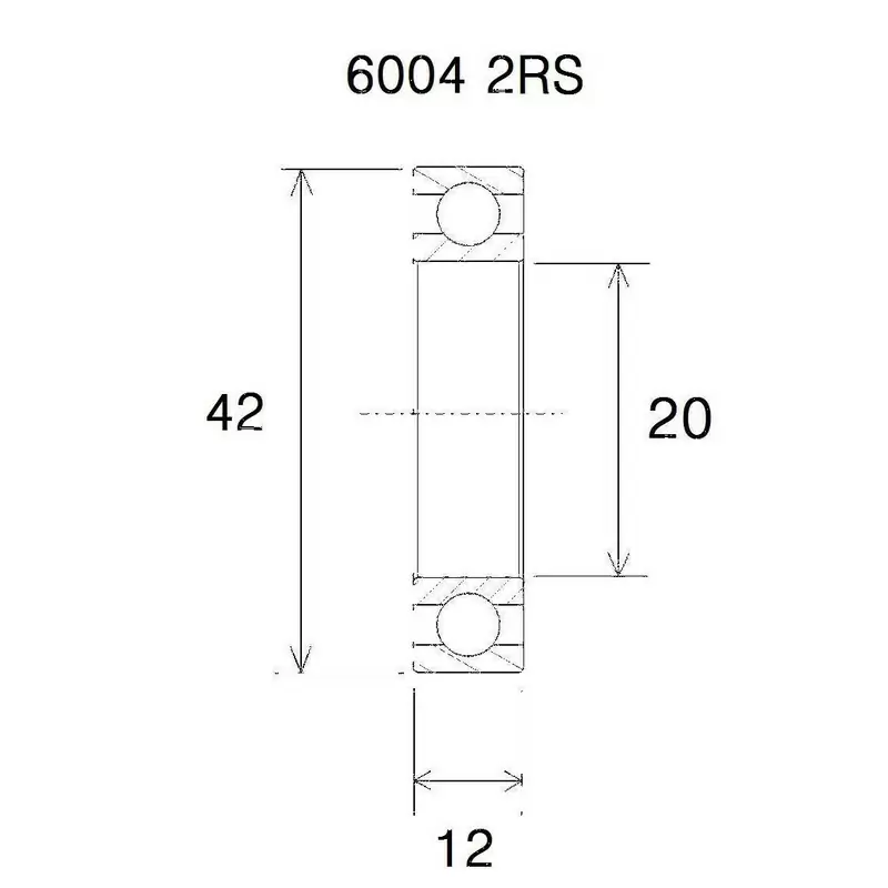Cuscinetto b3 20x42x12mm - image