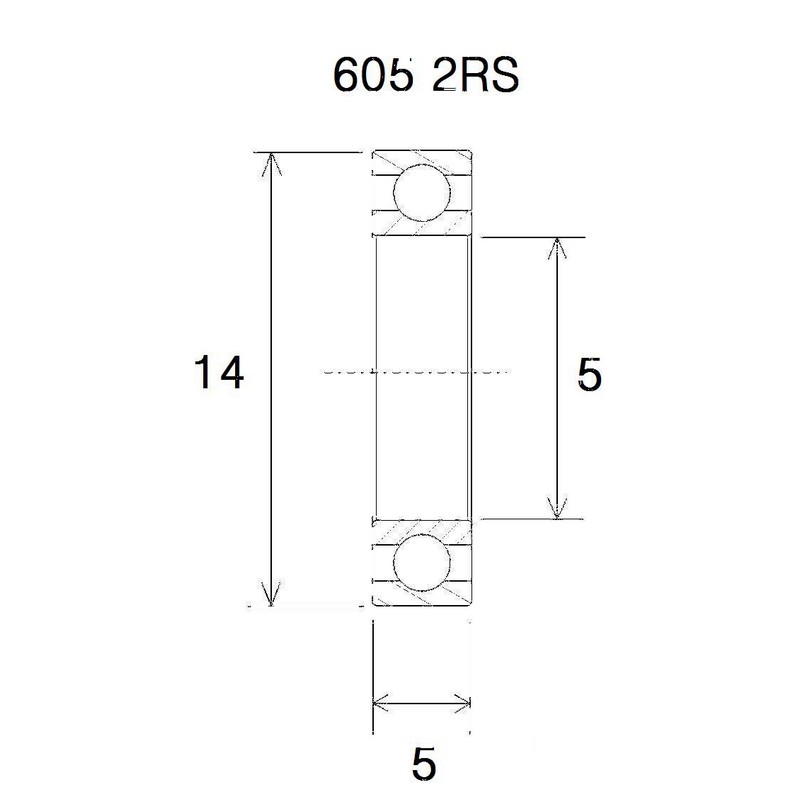 Cuscinetto b3 5x14x5mm