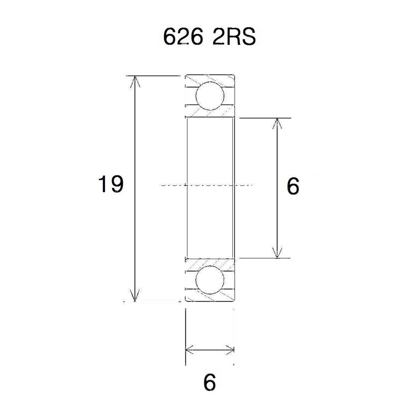 Bearing b3 6x19x6mm
