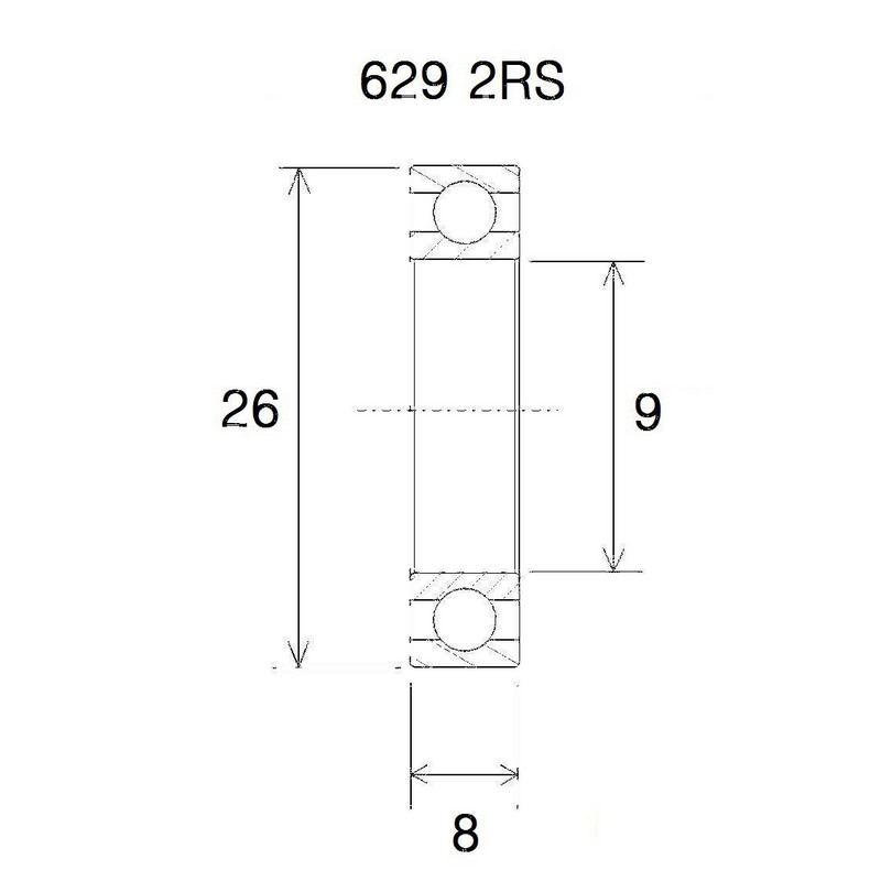 Bearing b3 9x26x8mm