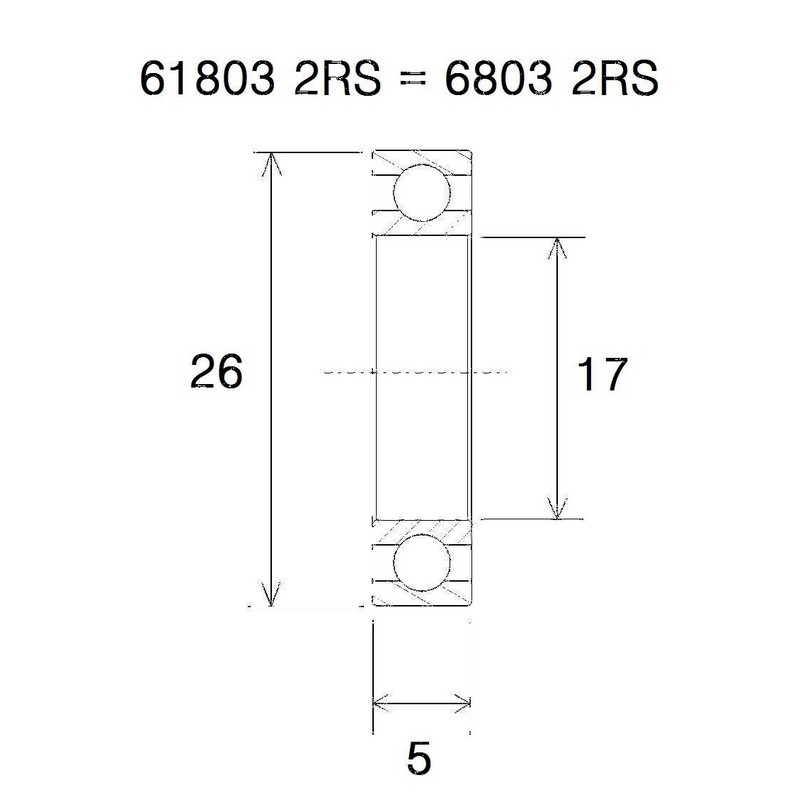 Bearing b3 17x26x5mm