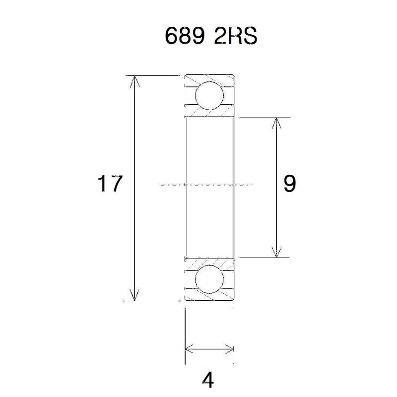 Bearing b3 9x17x4mm
