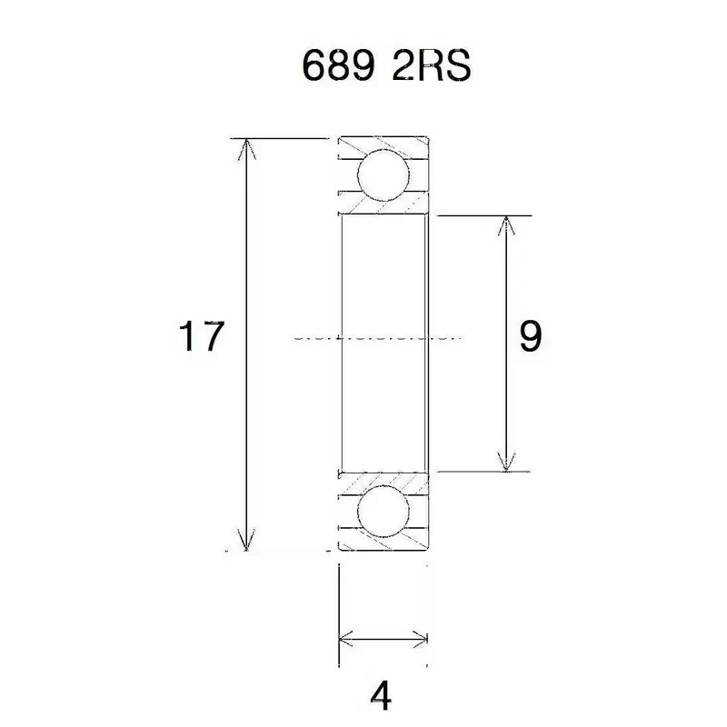 Bearing b3 9x17x4mm - image