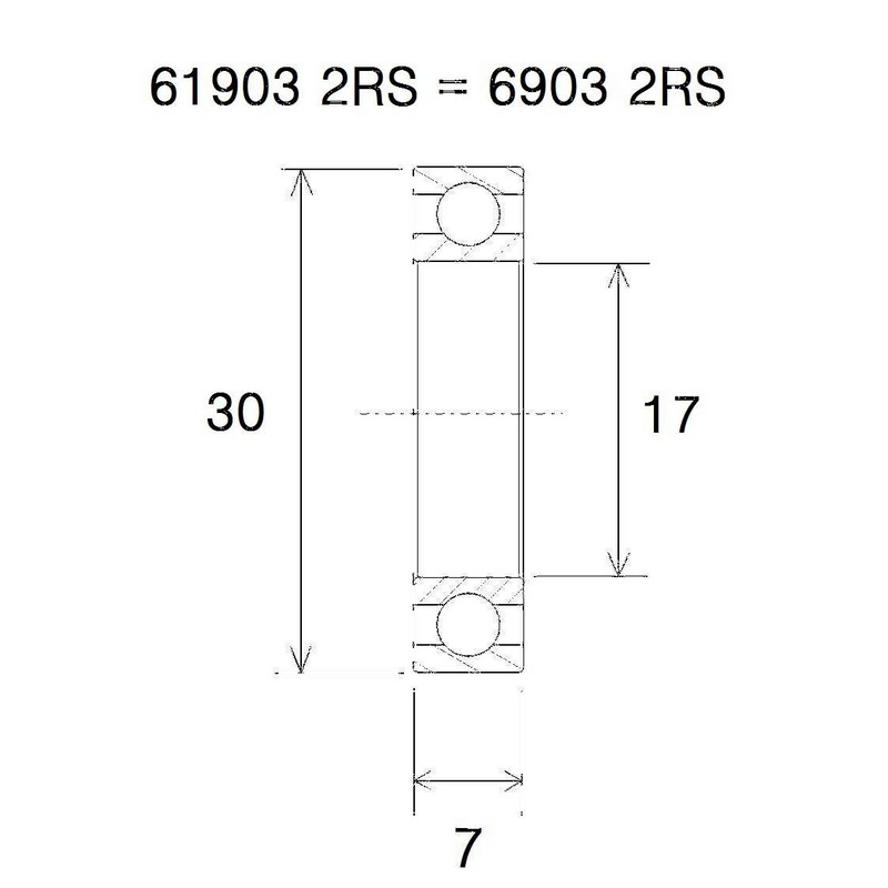 Lager b3 17x30x7mm