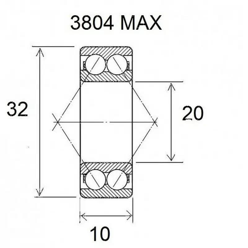 Cuscinetto max 20x32x10mm - image