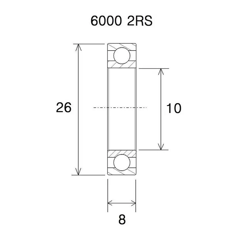 Max bearing 10x26x8mm - image