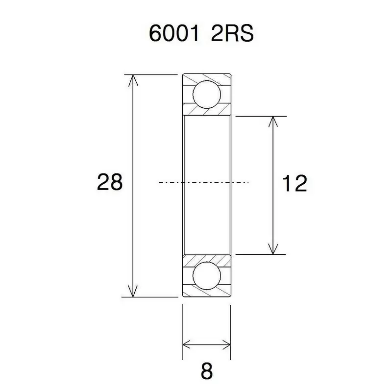 Cuscinetto max 12x28x8mm - image