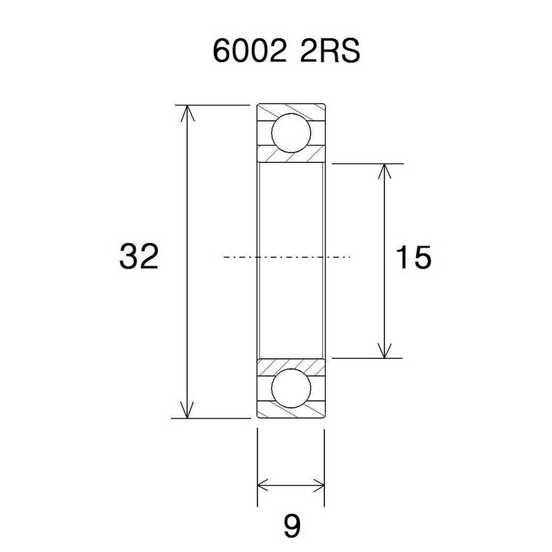 Cuscinetto max 15x32x9mm