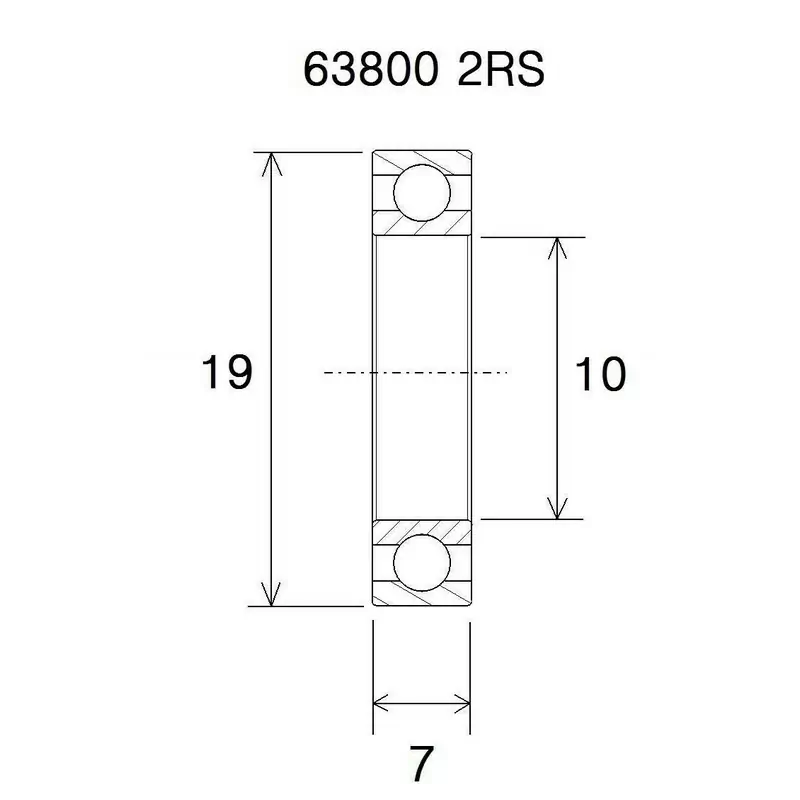 Cuscinetto max 10x19x7mm - image