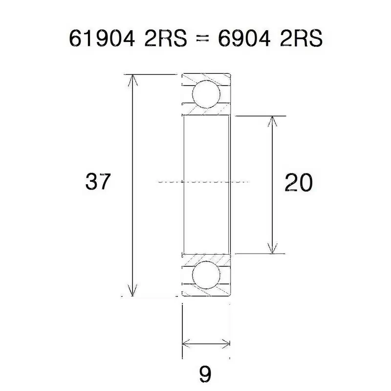 Maximales Lager 20x37x9mm #1