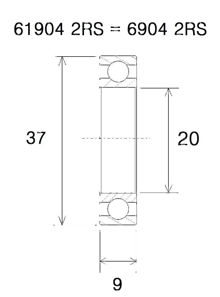 Maximales Lager 20x37x9mm - image