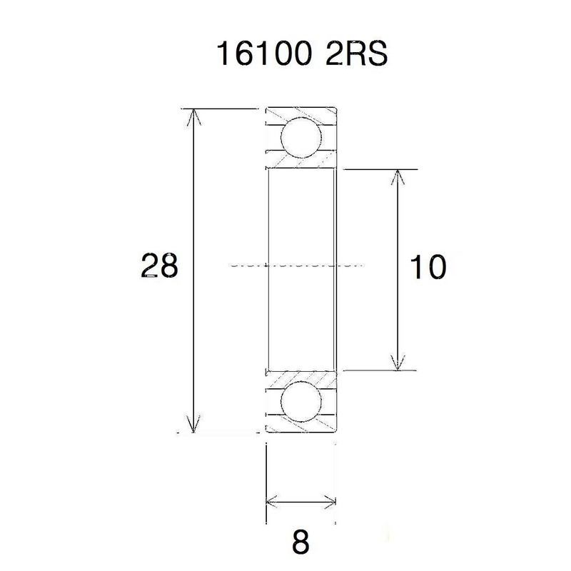 Roulement b5 10x28x 8mm