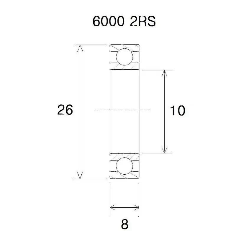 Roulement b5 10x26x8mm - image