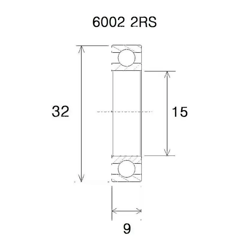 Roulement b5 15x32x9mm - image