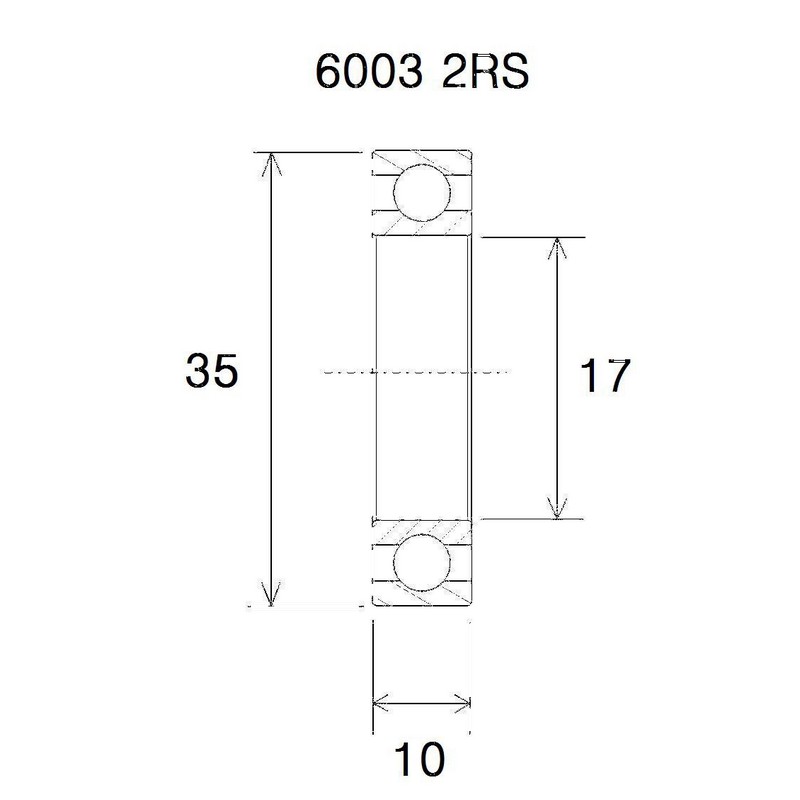 Cuscinetto b5 17x35x10mm