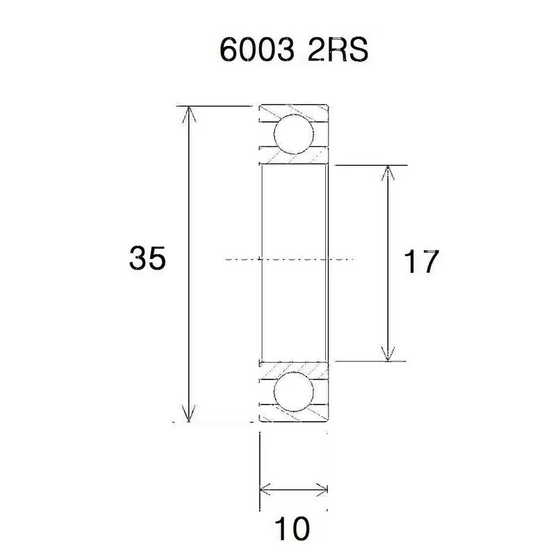 Cuscinetto b5 17x35x10mm - image