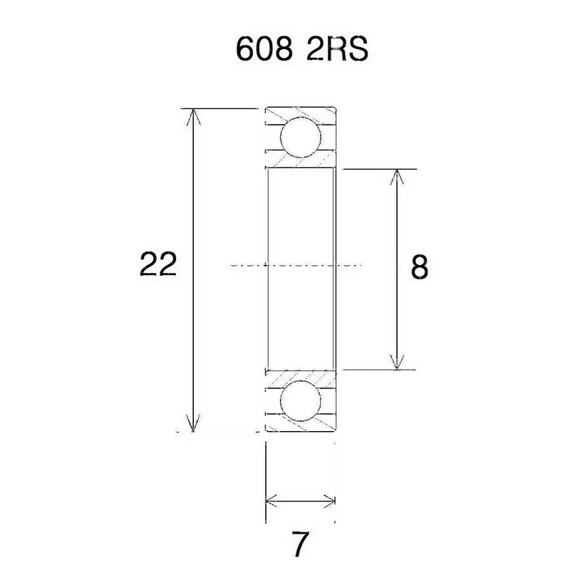 Cuscinetto b5 8x22x7mm - image