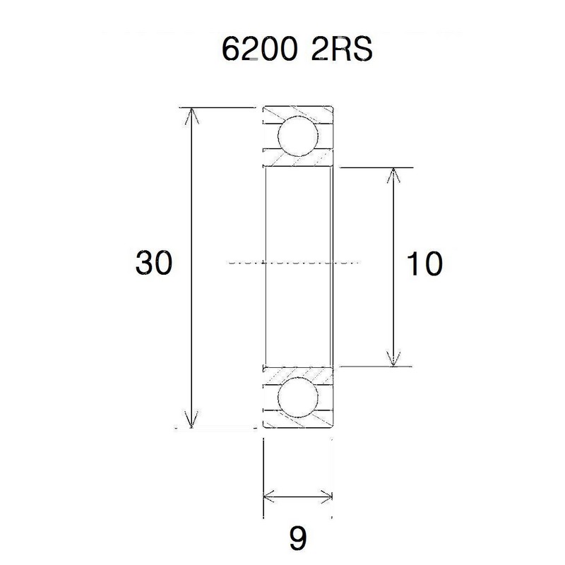 Lager b5 10x30x9mm