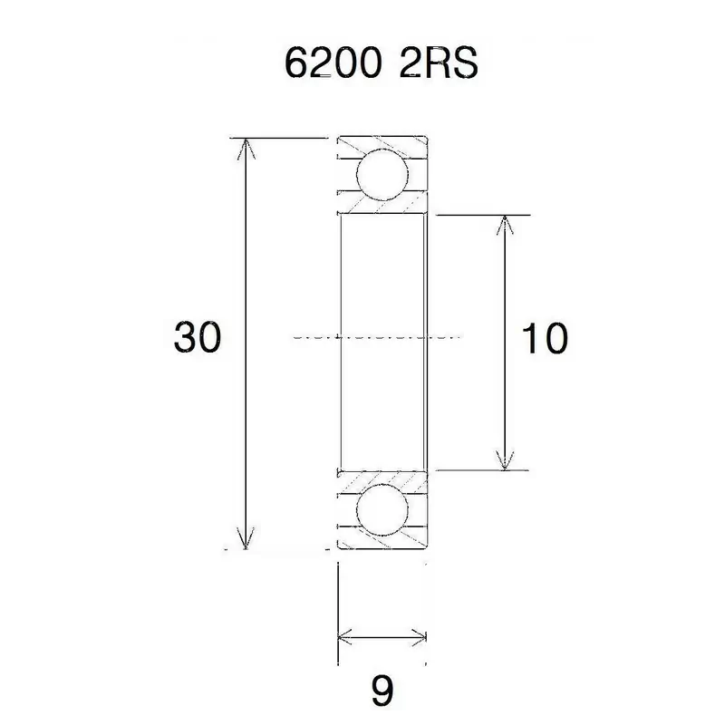 Lager b5 10x30x9mm - image