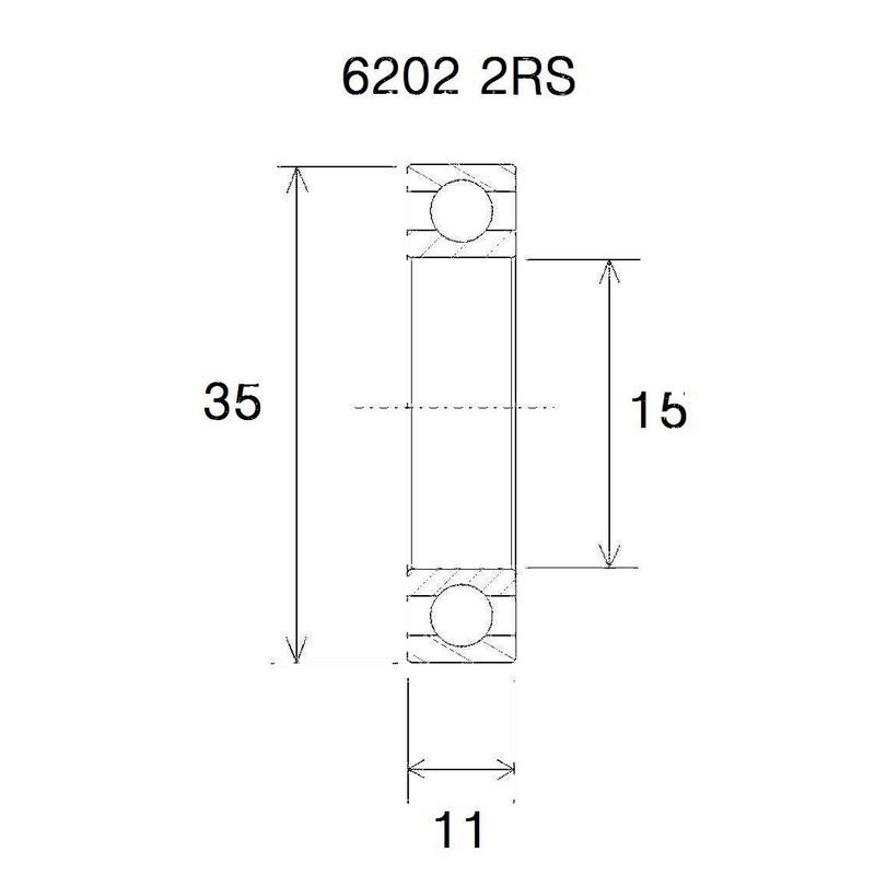 Cuscinetto b5 15x35x11mm
