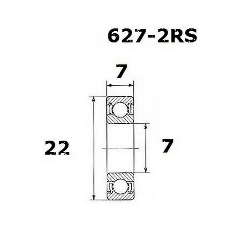 Rolamento b5 7x22x7mm - image