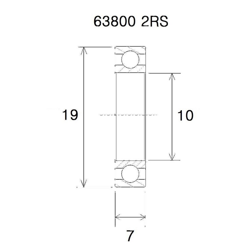 Cuscinetto b5 10x19x7mm