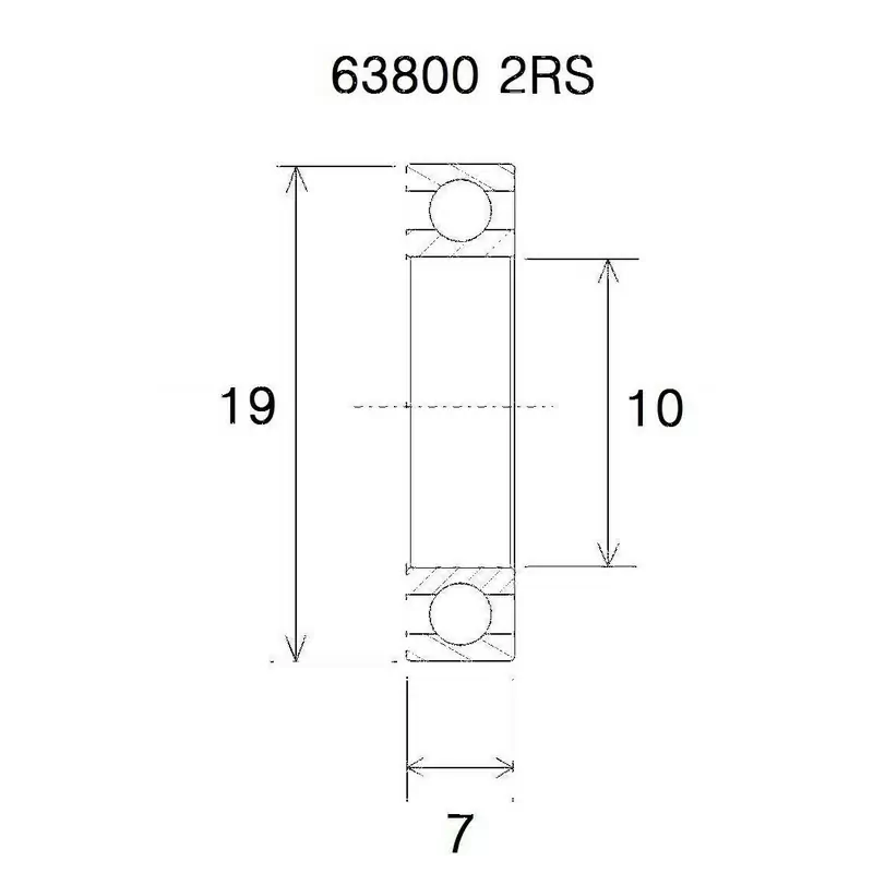 Cuscinetto b5 10x19x7mm - image