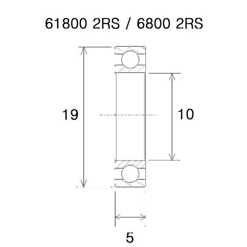 Roulement b5 10x19x5mm