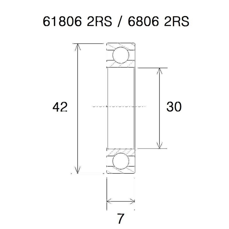 Bearing b5 30x42x7mm