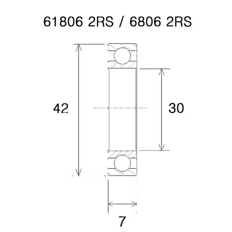 Bearing b5 30x42x7mm - image