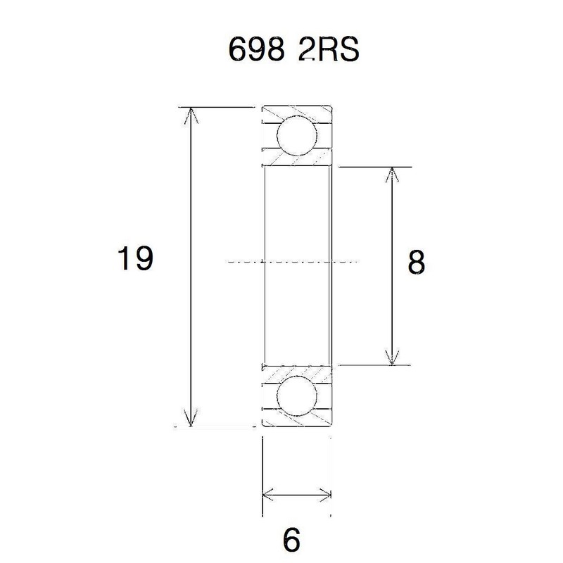 Lager b5 8x19x6mm