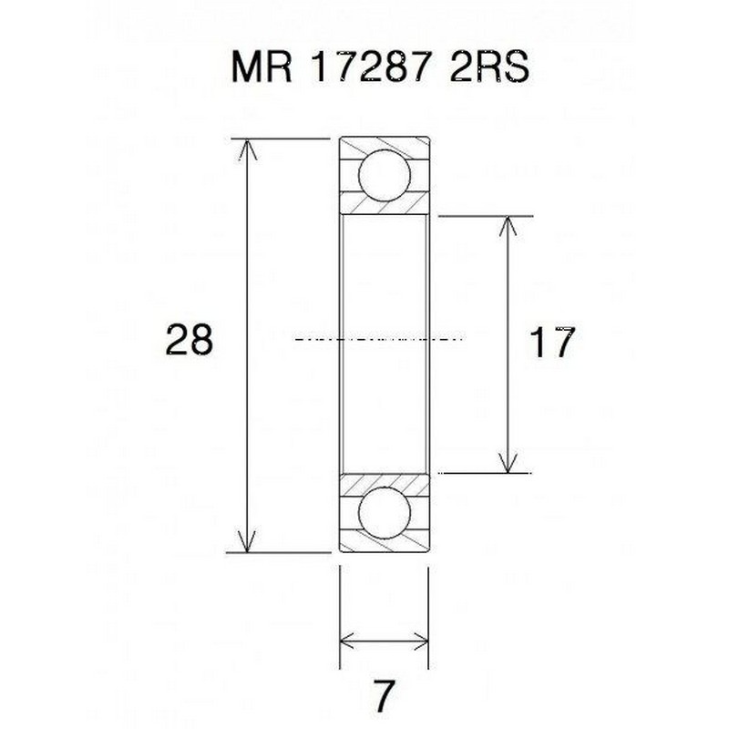 Lager b5 17x28x7mm