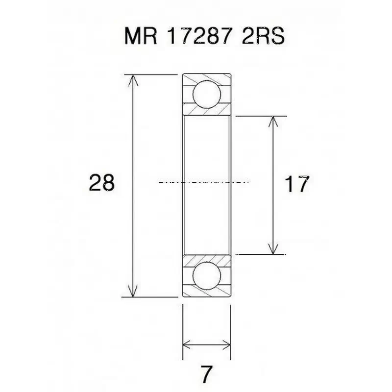 Lager b5 17x28x7mm - image