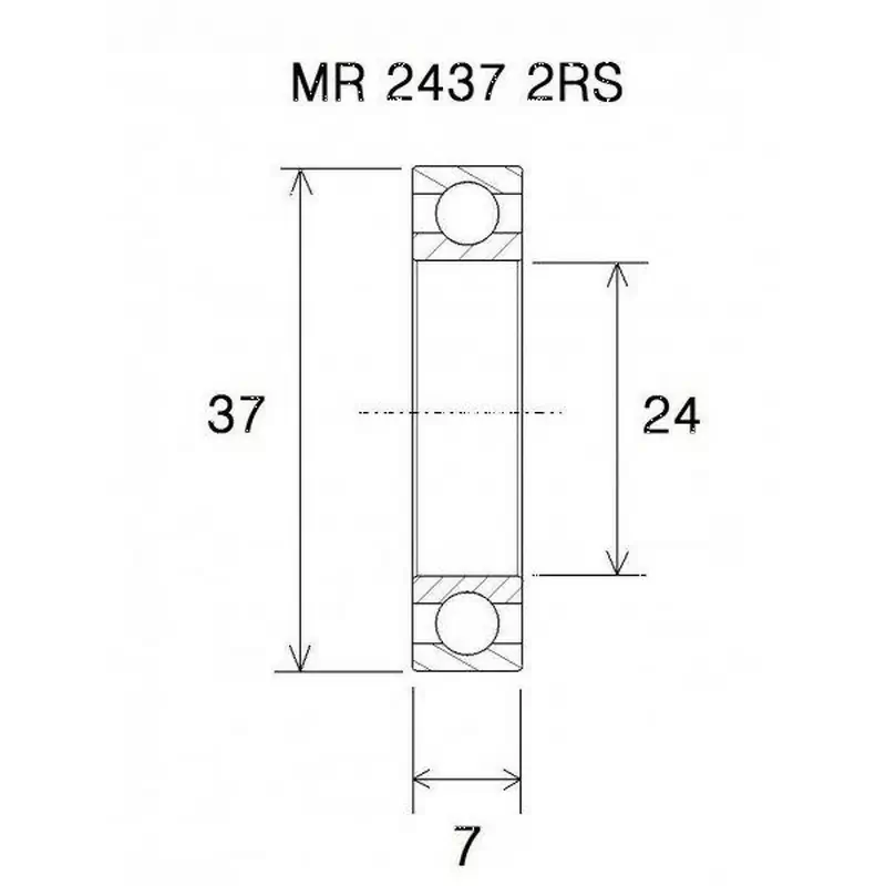 Cuscinetto b5 24x37x7mm - image