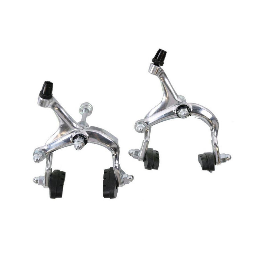 Pair of brakes fixed bikes silver color
