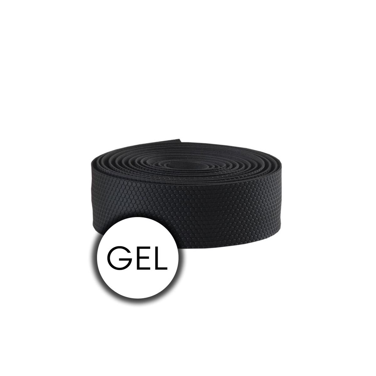 Pair handlebar tapes Hexagon antislip with gel black