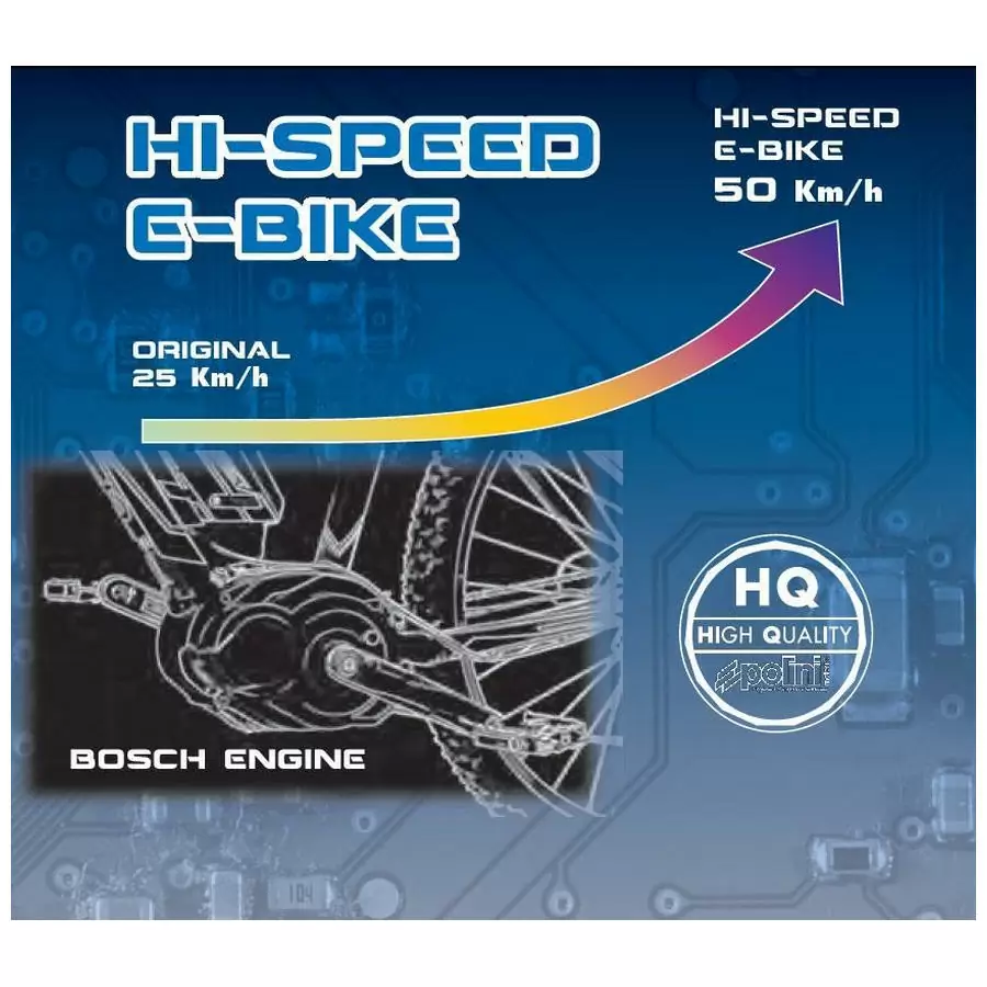 Tuning kit hi-speed ebike bosch active performance cx line #2