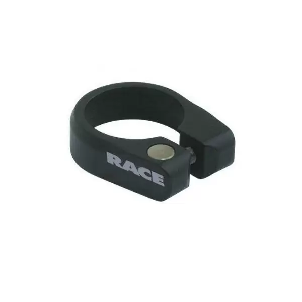 Abrazadera de sillín Race 34,8 mm aleación negra - image