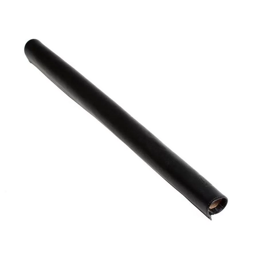 Top tube frame protector leather black - image
