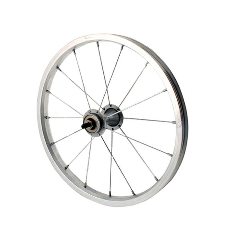front wheel 14x1-3/8 aluminium silver